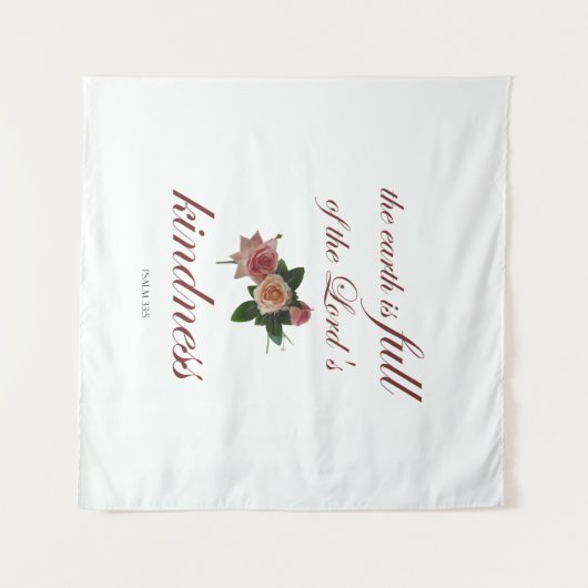 詩篇33世は主の親切に満ちている タペストリー (正面(横))