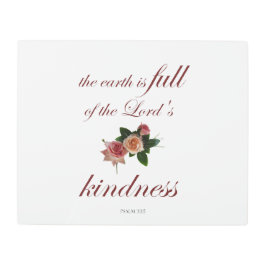 詩篇33世は主の親切に満ちている メタルプリント