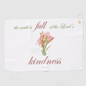 詩篇33人の親切 ゴルフタオル (横)