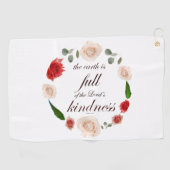 詩篇33人の親切 ゴルフタオル (横)