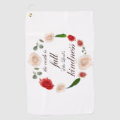 詩篇33人の親切 ゴルフタオル (正面)