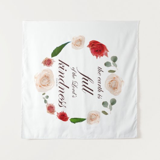 詩篇33人の親切 タペストリー (正面(横))