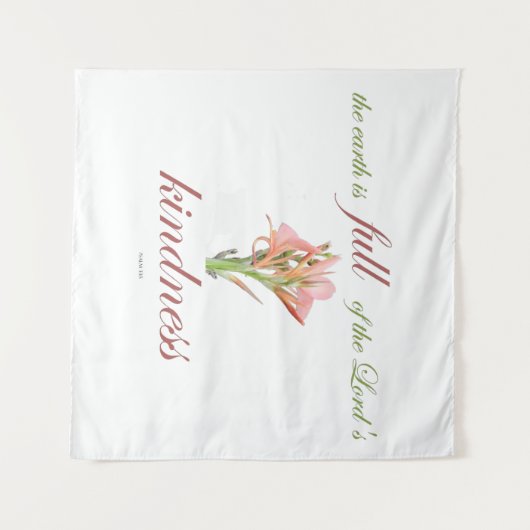 詩篇33人の親切 タペストリー (正面(横))