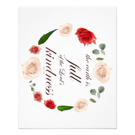 詩篇33人の親切 フォトプリント           