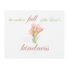 詩篇33人の親切 メタルプリント