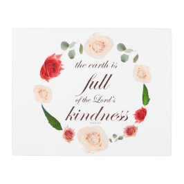 詩篇33人の親切 メタルプリント