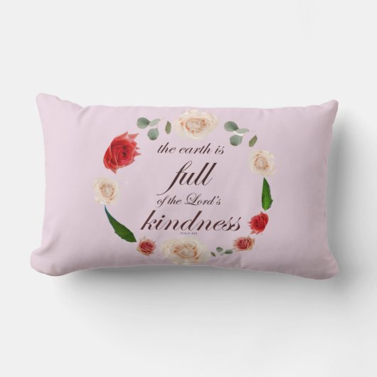 詩篇33人の親切 ランバークッション (正面)