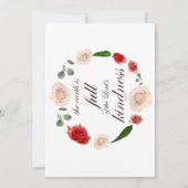 詩篇33全ての優しさ 招待状 (裏面)