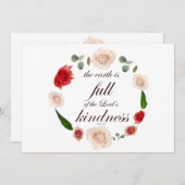 詩篇33全ての優しさ 招待状 (正面/裏面)