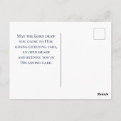 詩篇33賛美時12分は米国国旗 ポストカード (裏面)