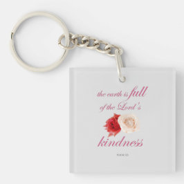 詩篇33 – 「地球は主の親切に満ちている キーホルダー