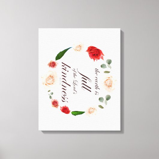 詩篇33, 完全な慈しみ, ボタニック キャンバスプリント (正面)