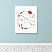 詩篇33, 完全な慈しみ, ボタニック キャンバスプリント (インサイチュ (ウッドフロア))