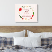 詩篇33, 完全な慈しみ, ボタニック キャンバスプリント (インサイチュ (寝室))