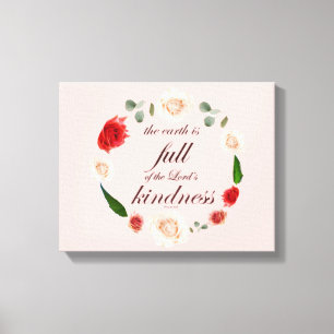 詩篇33, 完全な慈しみ, ボタニック キャンバスプリント