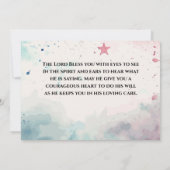 詩篇33:12は賛美国のバイブルのフラットカード (裏面)