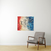 詩篇33:12は賛美米国国旗の聖書である タペストリー (インサイチュ(横))