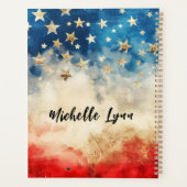 詩篇33:12は賛美米国国旗の聖書である プランナー手帳 (裏面)