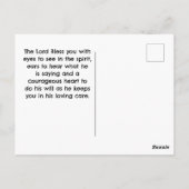 詩篇33:12は賛美米国国旗の聖書である ポストカード (裏面)