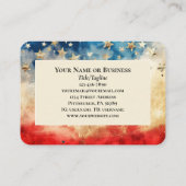 詩篇33:12は賛美米国国旗の聖書である 名刺 (裏面)