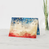 詩篇33:12節 アメリカ合衆国の国旗 聖書 カード (裏面)