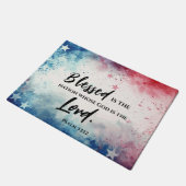 詩篇33:12賛美は国の聖句である ドアマット (アングル)