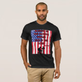 詩篇33:12 愛国心あふれるクリスチャンTシャツ Tシャツ (正面フル)