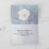 詩篇33:18彼の絶え間ない愛の中の希望、聖なる書物、 経典 カード (内部)