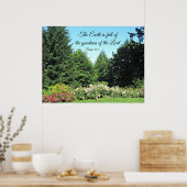 詩篇33:5地球は善に満ちている… ポスター (キッチン)