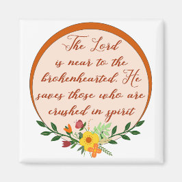 詩篇34節、主は失恋の者に近い マグネット