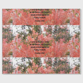 詩篇34:1わたしは賛美常に主を迎える ラッピングペーパー (フラット)