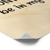 詩篇34:1聖書の巻物のレプリカ ポスター (角)