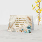 詩篇34:18主は心の兄弟なる聖書に近い カード (黄色い花)