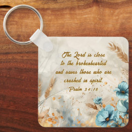 詩篇34:18主は心の兄弟なる聖書に近い キーホルダー