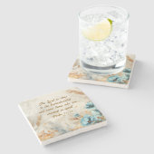 詩篇34:18主は心の兄弟なる聖書に近い ストーンコースター (横)