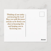 詩篇34:18主は心の兄弟なる聖書に近い ポストカード (裏面)