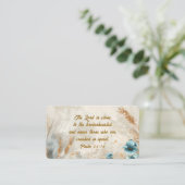 詩篇34:18主は心の兄弟なる聖書に近い 名刺 (スタンド正面)