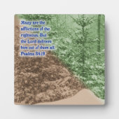 詩篇34:19 フォトプラーク (正面)