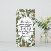 詩篇34:19，水彩聖書のブックマーク (スタンド正面)