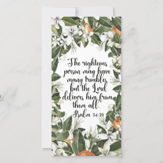 詩篇34:19,水彩聖書のブックマーク