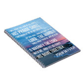 詩篇34:1-3わたしは常賛美に主主を行う ノートブック (右側)