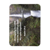 詩篇34:3ああ、わたしとともに主を拡大しなさい マグネット (縦)