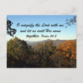 詩篇34:3 ポストカード (正面)