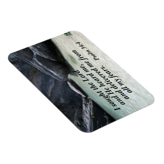 詩篇34:4わたしは主を求め、彼はわたしを聞いた マグネット (右側)