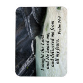 詩篇34:4わたしは主を求め、彼はわたしを聞いた マグネット (縦)
