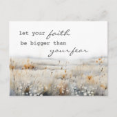 詩篇34:4聖書と引用文感動的クリスチャン ポストカード (正面)