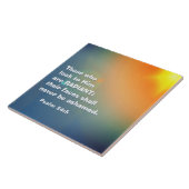 詩篇34:5彼を仰ぐ者は輝く聖書である タイル (側面)