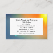 詩篇34:5彼を仰ぐ者は輝く聖書である 名刺 (裏面)