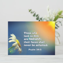 詩篇34:5彼を見る者はRADIANTカード