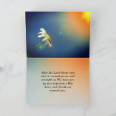 詩篇34:5 彼を見つめる者は輝く 聖書 カード (内部)